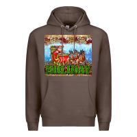 Coffee holiday and santa. claus Premium Hoodie - AdoDesignShop