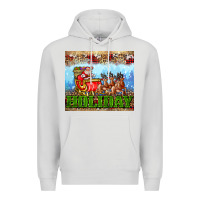 Dove Grey holiday and santa. claus Premium Hoodie - AdoDesignShop