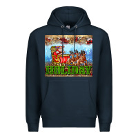 Navy holiday and santa. claus Premium Hoodie - AdoDesignShop