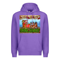 Purple holiday and santa. claus Premium Hoodie - AdoDesignShop