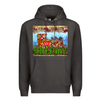 Smoke holiday and santa. claus Premium Hoodie - AdoDesignShop
