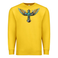 Lemon western cross wings Premium Sweatshirt - BarkalooDesign