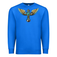 True Royal western cross wings Premium Sweatshirt - BarkalooDesign