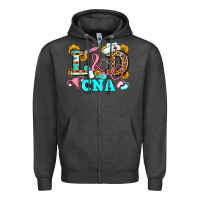 Charcoal Heather labor and delivery cna Zipper Hoodie - JahusDesignShop