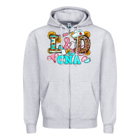 Heather Grey labor and delivery cna Zipper Hoodie - JahusDesignShop