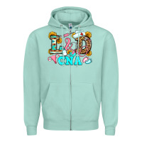 Seafoam labor and delivery cna Zipper Hoodie - JahusDesignShop