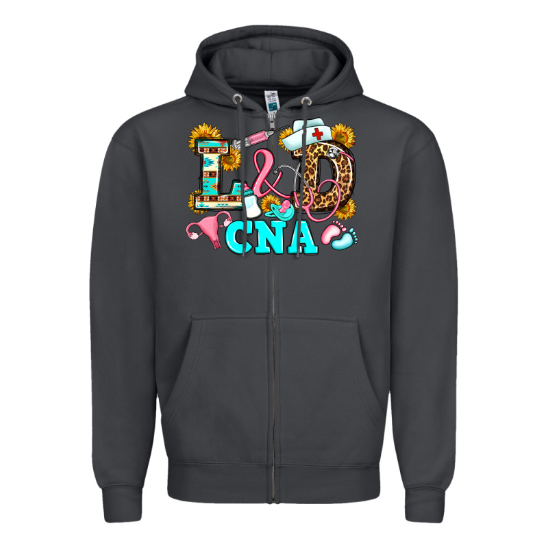 Labor And Delivery Cna Zipper Hoodie by JahusDesignShop | Teevron