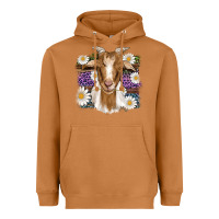 Meerkat easter goat daisys leopard wooden Heavyweight Hoodie - Artiststas