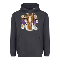 Smoke easter goat daisys leopard wooden Heavyweight Hoodie - Artiststas