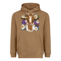 Toasted Coconut easter goat daisys leopard wooden Heavyweight Hoodie - Artiststas