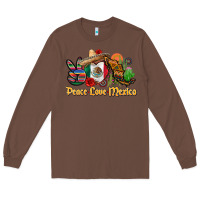 Chestnut peace love mexico Long Sleeve Tee - CTS Tumbler Store