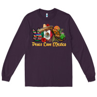 Plum peace love mexico Long Sleeve Tee - CTS Tumbler Store