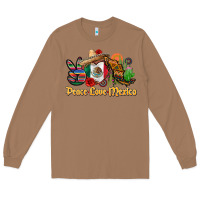 Toasted Coconut peace love mexico Long Sleeve Tee - CTS Tumbler Store