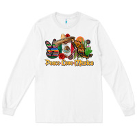 White peace love mexico Long Sleeve Tee - CTS Tumbler Store