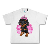 Lunar Rock Balerina Dachshund With Tutu Urban Heavy Tee - RanaPortraitStore