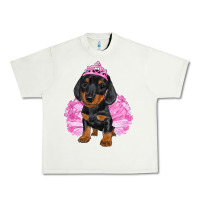 Pistachio Balerina Dachshund With Tutu Urban Heavy Tee - RanaPortraitStore