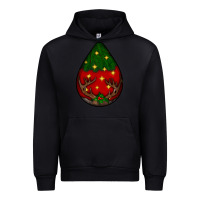 Black Christmas  teardrop Urban Hoodie - BundleAndBundleShop