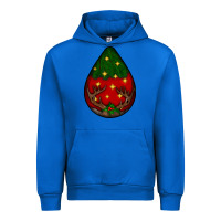 Cobalt Christmas  teardrop Urban Hoodie - BundleAndBundleShop