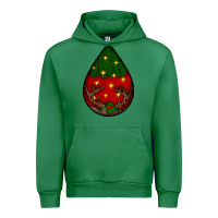 Emerald Christmas  teardrop Urban Hoodie - BundleAndBundleShop