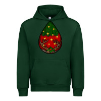Foreset Green Christmas  teardrop Urban Hoodie - BundleAndBundleShop