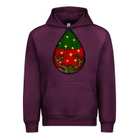 Mauve Wine Christmas  teardrop Urban Hoodie - BundleAndBundleShop