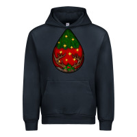 Navy Christmas  teardrop Urban Hoodie - BundleAndBundleShop