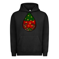 Pigment Black Christmas  teardrop Urban Hoodie - BundleAndBundleShop