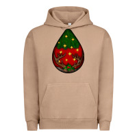 Pigment Burro Christmas  teardrop Urban Hoodie - BundleAndBundleShop