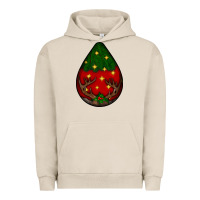 Pigment French Oak Christmas  teardrop Urban Hoodie - BundleAndBundleShop
