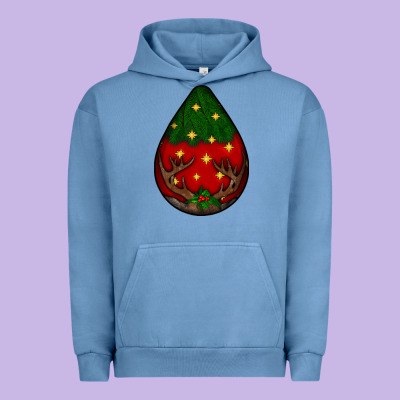 Christmas  Teardrop Urban Hoodie Designed By Bundleandbundleshop