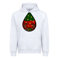 White Christmas  teardrop Urban Hoodie - BundleAndBundleShop