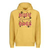 Antique Gold busy raising dogs Premium Hoodie - MaliasSmallBusiness