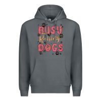 Rock busy raising dogs Premium Hoodie - MaliasSmallBusiness