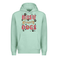 Seafoam busy raising dogs Premium Hoodie - MaliasSmallBusiness