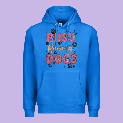 Busy Raising Dogs Premium Hoodie Designed By Maliassmallbusiness