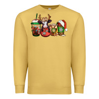 Antique Gold christmas baby calf coffee cups Premium Sweatshirt - Jasminsmagicworld