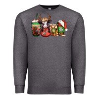 Charcoal Heather christmas baby calf coffee cups Premium Sweatshirt - Jasminsmagicworld