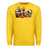 Lemon christmas baby calf coffee cups Premium Sweatshirt - Jasminsmagicworld