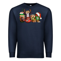 Navy christmas baby calf coffee cups Premium Sweatshirt - Jasminsmagicworld