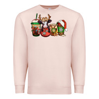 Pale Pink christmas baby calf coffee cups Premium Sweatshirt - Jasminsmagicworld