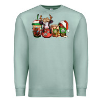 Seafoam christmas baby calf coffee cups Premium Sweatshirt - Jasminsmagicworld