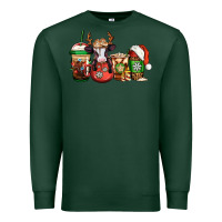 Sports Green christmas baby calf coffee cups Premium Sweatshirt - Jasminsmagicworld