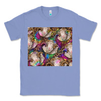 Colony Blue merino ram tie dye tumbler Classic Tee - BarkalooDesign