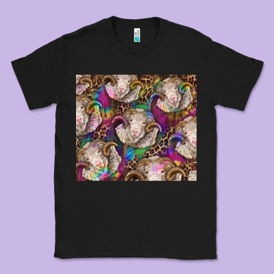 Merino Ram Tie Dye Tumbler Classic Tee Designed By Barkaloodesign