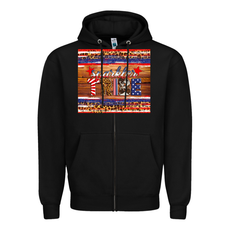 4th Of July Sparkler Tribe Zipper Hoodie by HRA Design Shop | Teevron