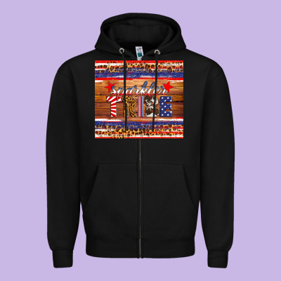 4th Of July Sparkler Tribe Zipper Hoodie Designed By Hra Design Shop