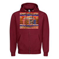 Burgundy 4th of July sparkler tribe Zipper Hoodie - HRA Design Shop