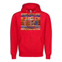 Red 4th of July sparkler tribe Zipper Hoodie - HRA Design Shop