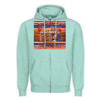 Seafoam 4th of July sparkler tribe Zipper Hoodie - HRA Design Shop