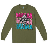 Army Green race mama Long Sleeve Tee - Zillion Design Studio
